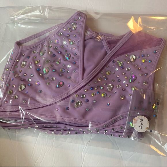 LA dance designs Solo dance custom lavender purple costume AMBITION leotard MC - Picture 14 of 15